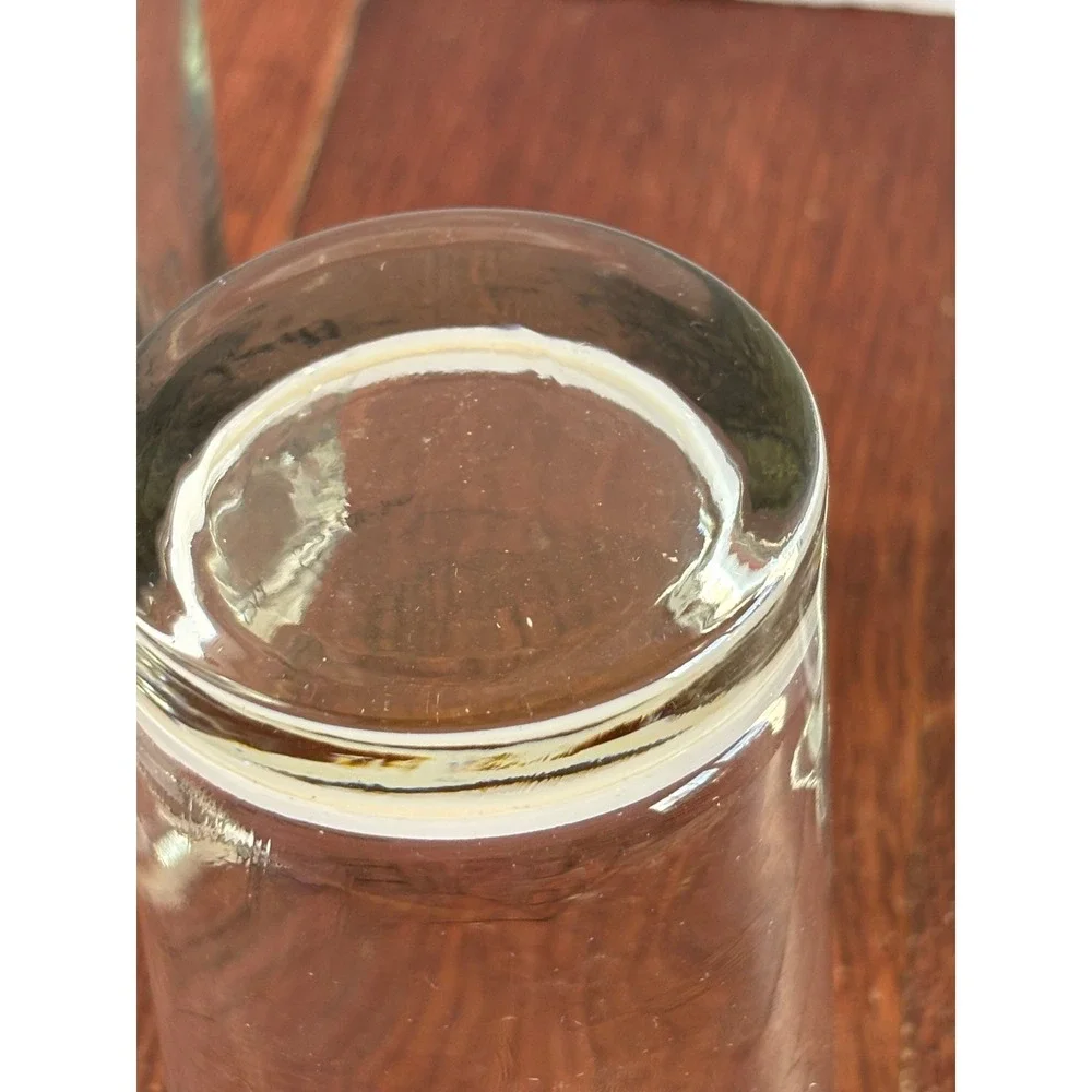 Vintage Old Salem NC Souvenir Highball Glasses Set of 3 Historic Buildings Clear